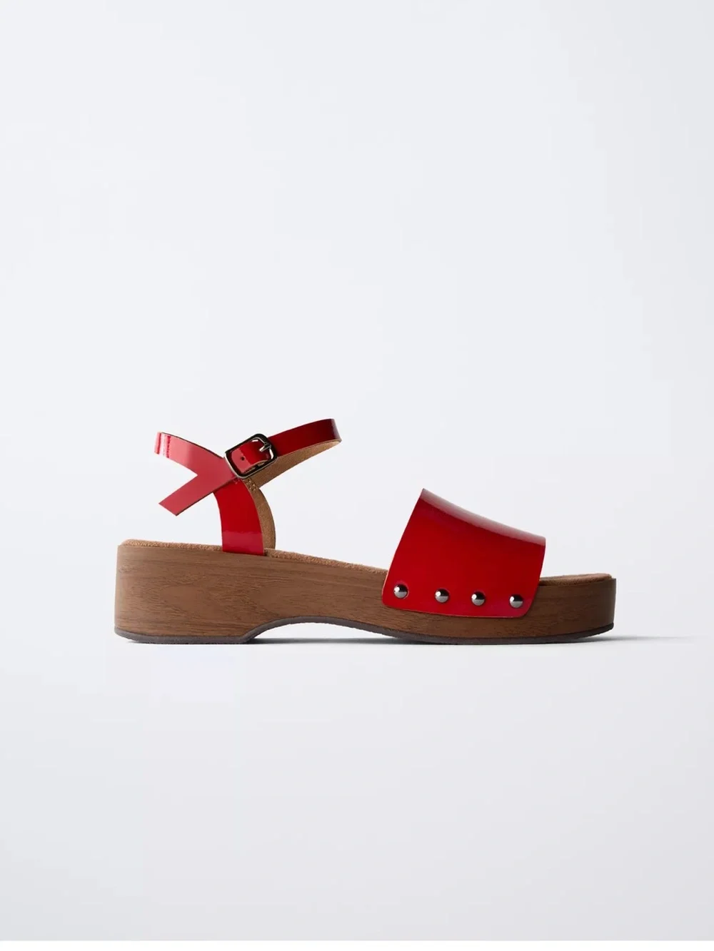 Zara Patent Finish Clogs
